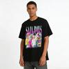 Trendy SAJA Boys Virtual Idol Group Print Top Unisex Casual Loose Fit Short Sleeve Tee Pure Cotton T-shirt