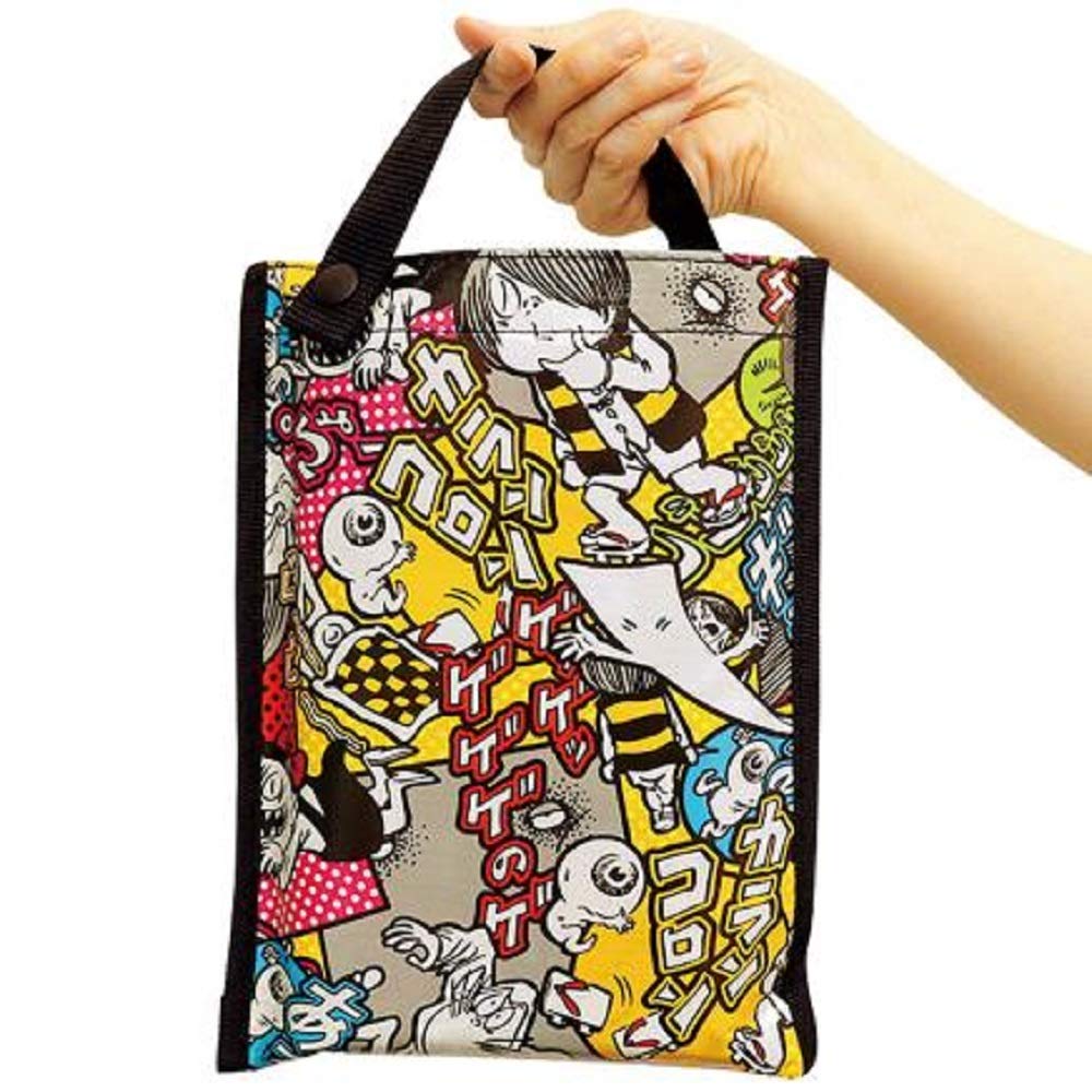 Gegege no Kitaro leisure sheet with storage comic pattern bag,