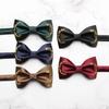 Men'S Styled Bow Tie, Wedding Celebration Groom Best Man Wedding Banquet Solid Color Bow Tie, Polyester Silk Yarn Bow Tie