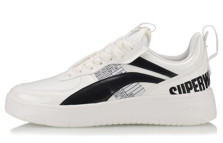 Li Ning Superwave Lite Skateboard Shoes Women s White Black AGCQ032-1 35.5