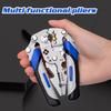 Foldable wire stripper, pulley design multi-function electrician wire splitter wire winding pliers crimping pliers hand tool