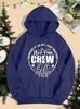 2026 Women's Autumn-Winter Happy New Year Crew Design Hip Hop Pocket Hoodie