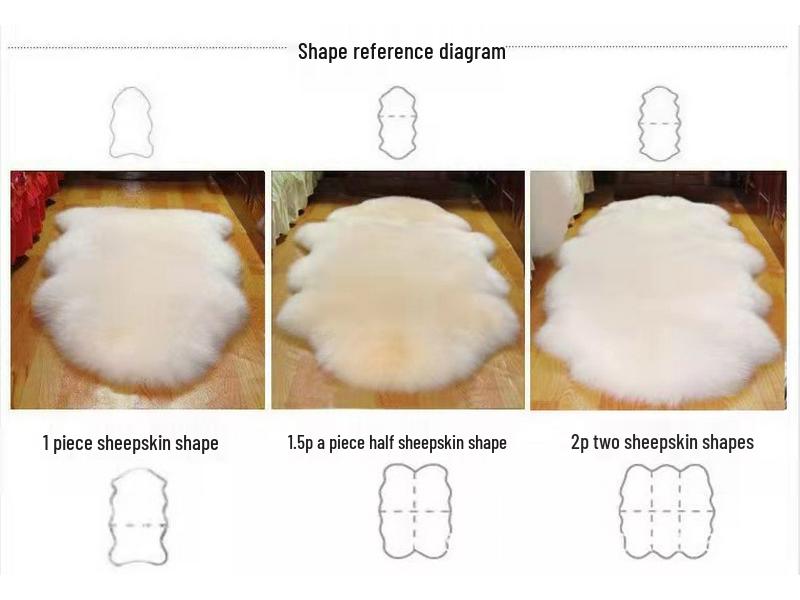Australian Sheepskin Sofa & Bedside Mat - Wool Seat Cushion and Bay Window Rug.