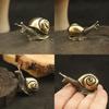 Snail Solid Brass Ornaments Tea Pet Vintage Copper Simulation Toy Decorations