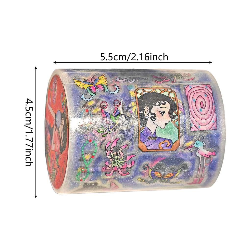 Oriental Ancient Stickers Rolls Funny DIY Craft Decorative Sticker for Phone DIY Crafts Scrapbook Art Journal