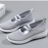 Shoes Women's 2025 New Cloth Shoes Large Size Women's Shoes Breathable Fly-woven Shoes Soft-soled Casual Mother Shoes