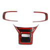 Carbon Fiber Style Interior Steering Wheel Cover Trim for KIA K5 -2024