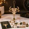 Zodiac Sign Craft Kit 12 Blessing Beaded Ornament DIY Kit, Beginner Friendly Bead Decoration Set for Beginners Beading Set, Hanging Pendant, Handmade
