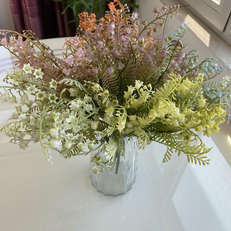 Plastic Flexible Artificial Hemiboea Bicornuta Plants Decoration Table