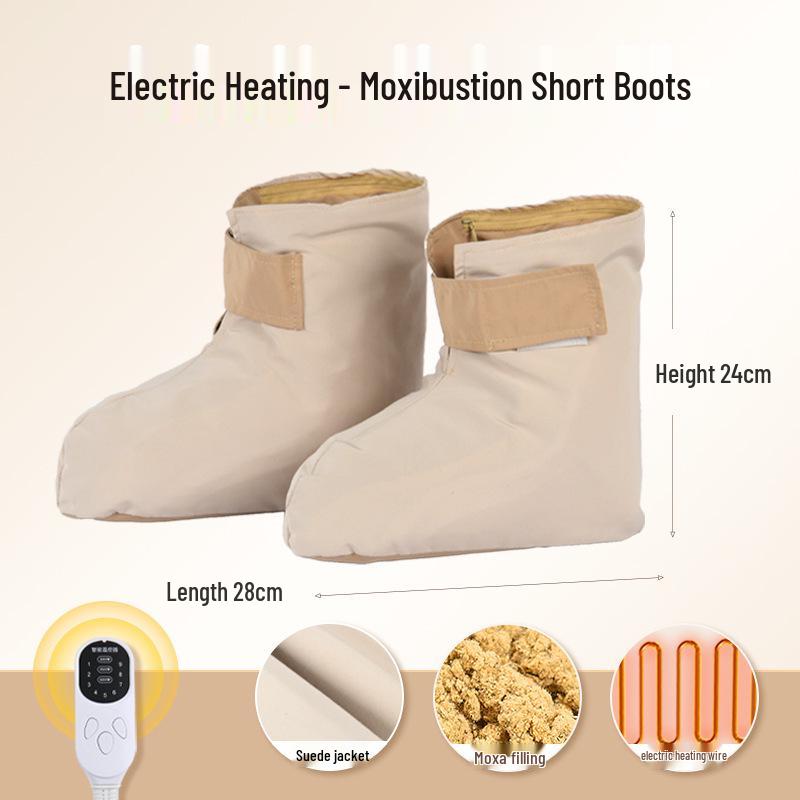 Electric Heated Moxibustion Ankle and Leg Warming Boots