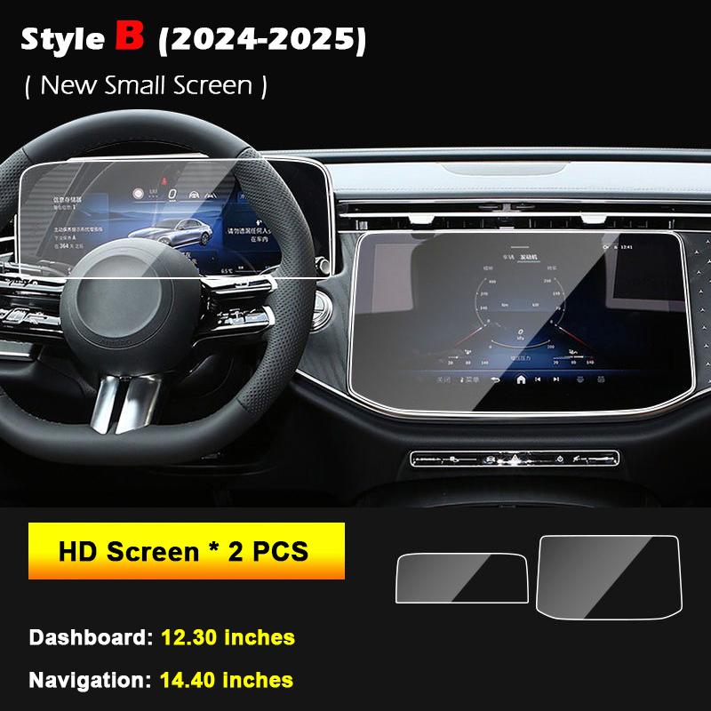 Tempered Glass Screen Protector for Mercedes-Benz E-Class AMG W214 S214 W213 S213 Car GPS Navigation Center Touch Dashboard
