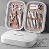 16-Piece High-Quality Nail Care Set for Men & Women: Clippers, Manicure, Tweezers, and Elegant Storage