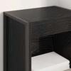 Bookshelf Black Oak Effect 40 X 30 X 189.5 Cm