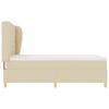 Box Spring Bed with Mattress Cream 200 x 160 cm Fabric