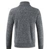 Fashion Men's  Winter Casaul Zipper Jacket Knit Cardigan Long Sleeve Coat