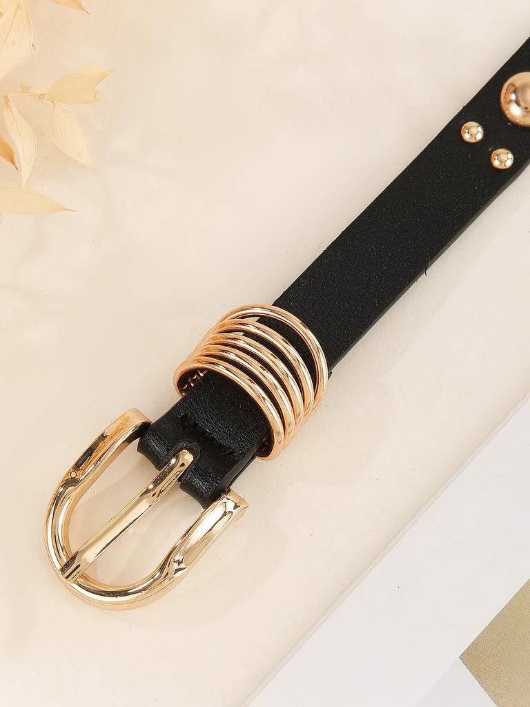 New Women's Punk Waist Belt Metal Fashion Style Women's Belt Versatile Women's Belt Studded Belt Cinturon Mujer Cinturones