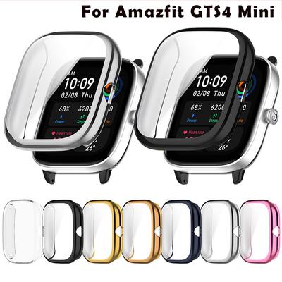 Plně ochranný kryt pro chytré hodinky Huami Amazfit GTS4 GTS 4 Mini Ochranné sklo Náhradní příslušenství Rámové pouzdro TPU