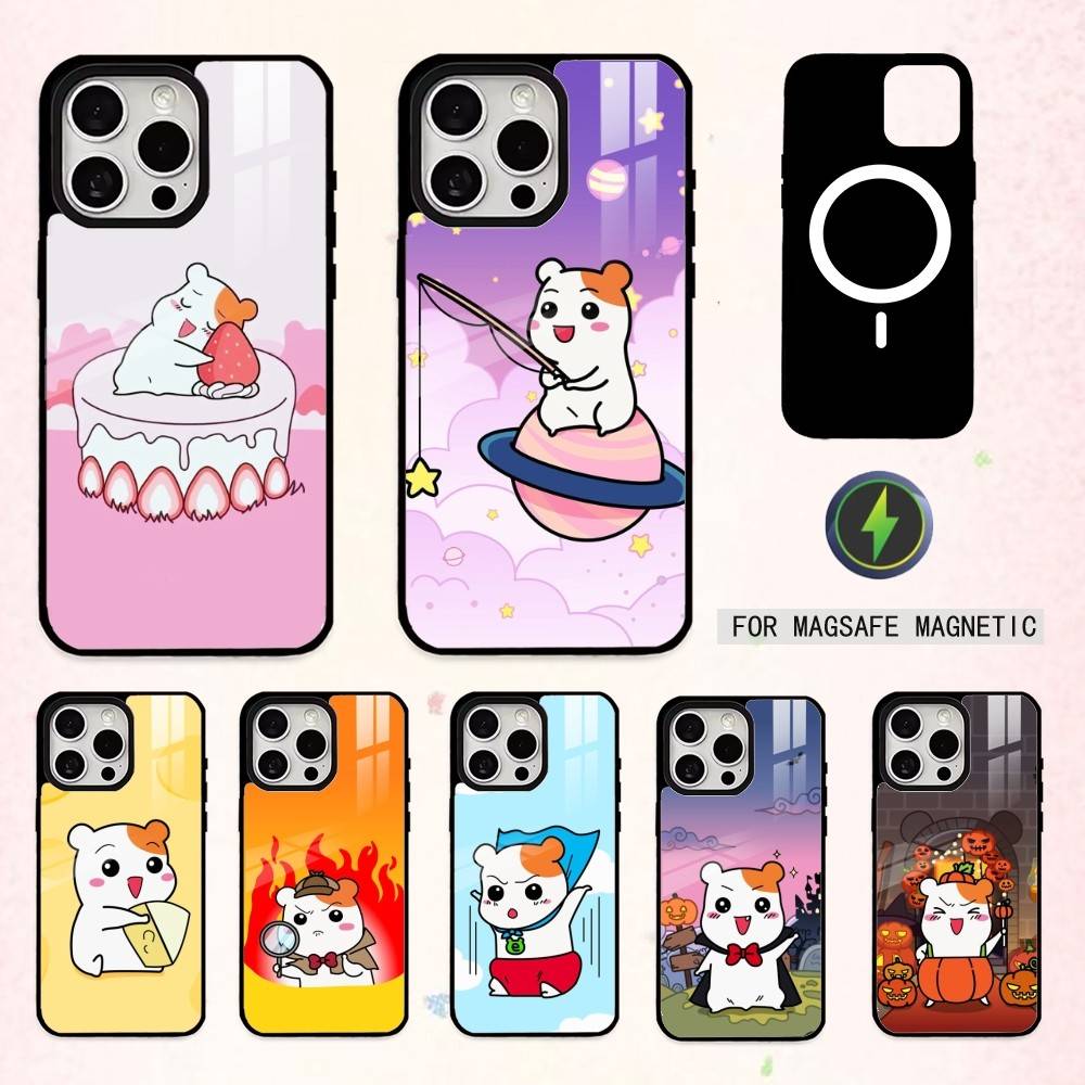Lovely O-Oruchuban Ebichu Phone Case For iPhone17,16,15,14,13,12,11 Plus,Pro Max Magnetic For Magsafe Wireless Charging