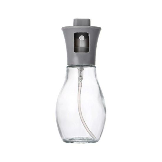 

Spray Bottle 200ml Glass Oil Sprayer with Stainless Steel Nozzle Empty Vinegar Bottle for Cooking Salads Grilling Baking BPA-Free Food Safe Kitchen темно-серого