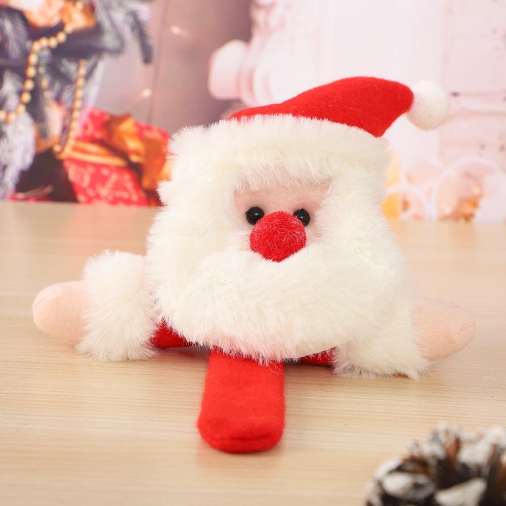 Santa Claus Christmas Plush Toy Bracelet Christmas Doll Bracelet  Children Wrist Accessories