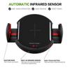 Automatic 10W Qi Fast Wireless Car Charger Mount for iPhone Samsung Android QC 20 30 Secure Dashboard Vent Clip