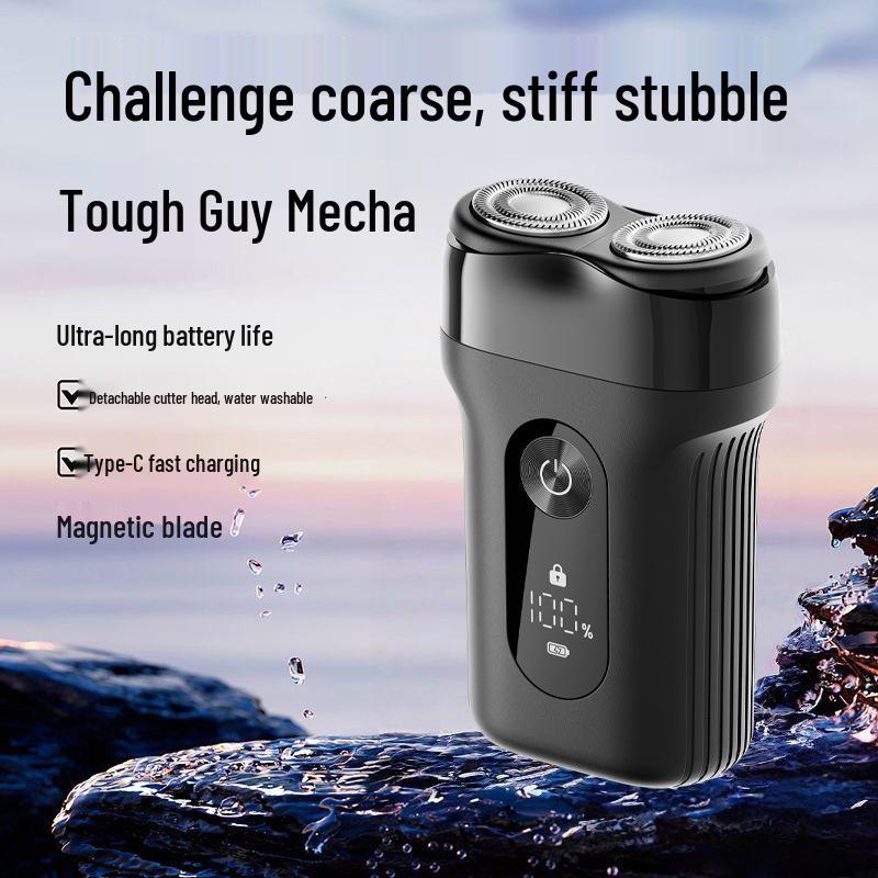 Rechargeable Men s Electric Shaver & Beard Trimmer with Washable Digital Display - Model K13