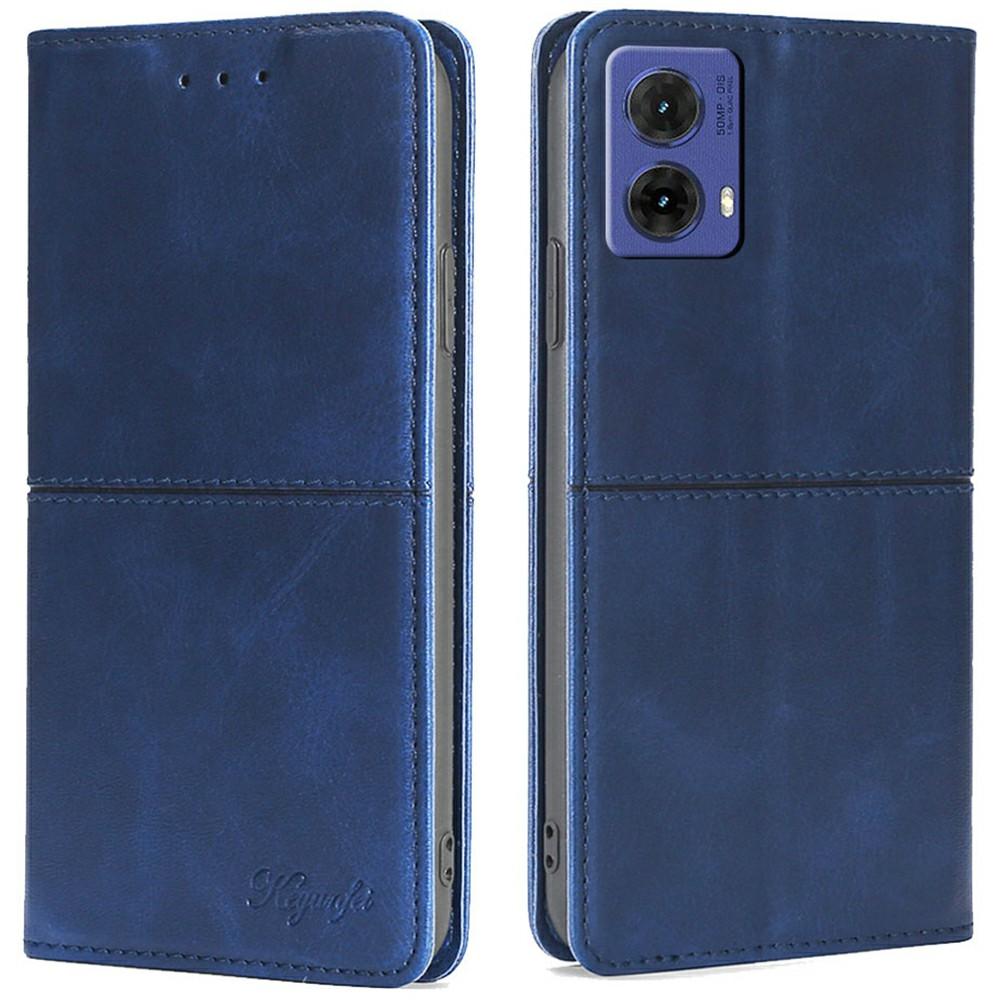 For Motorola Moto G85 5G/S50 Neo 5G Case Card Slots Cowhide Texture Phone Leather Cover