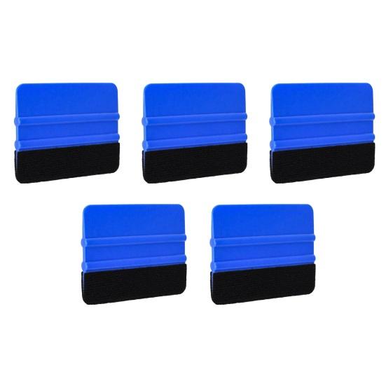 5Pcs Car Window Film Applicator Tool Professional Car Glass Tint Protective Film Felt Edge Squeegee Vinyl Wrap Scraper Installation Tool