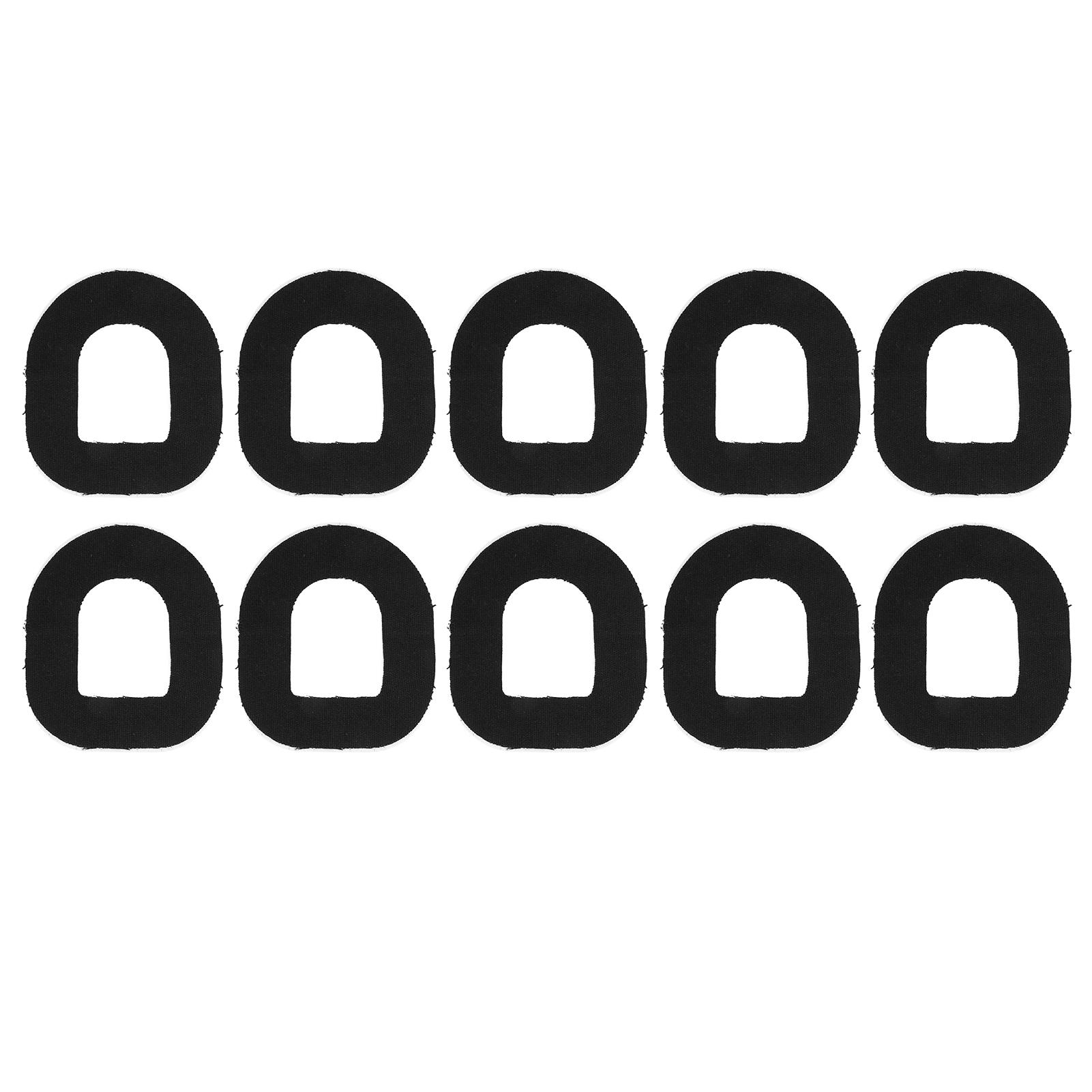 

10 Pcs Adhesive Patches Black Adhesive Fixed Sensor Anti Dropping Patch Bandage Patch