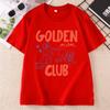 Golden Mom Club T Shir Unisex Casual Dog Lover Graphic Tee Casual Printed Tshirt Round Neck Short Sleeve Clothes