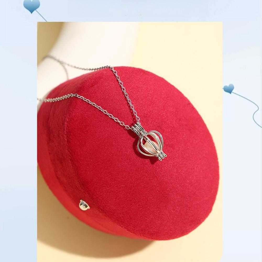 Set Scatola Regalo Gioielli Collana di Perle Fai da te Perle d'Acqua Dolce Acquacoltura Auguri d'Amore Intarsio di Perle Rotonde Gioiello Coordinato Regalo per Donna