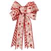 Christmas Double Wreath Bow Indoor Outdoor Christmas Tree Decor Bows Xmas Gift