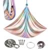 Elastische Sensorische Schaukel Hängematte Aerial Yoga Hängematte Verstellbare Aerial Yoga Hängematte für Erwachsene Heilende Hängematte Schaukelset Elastische Stoff Hängematte