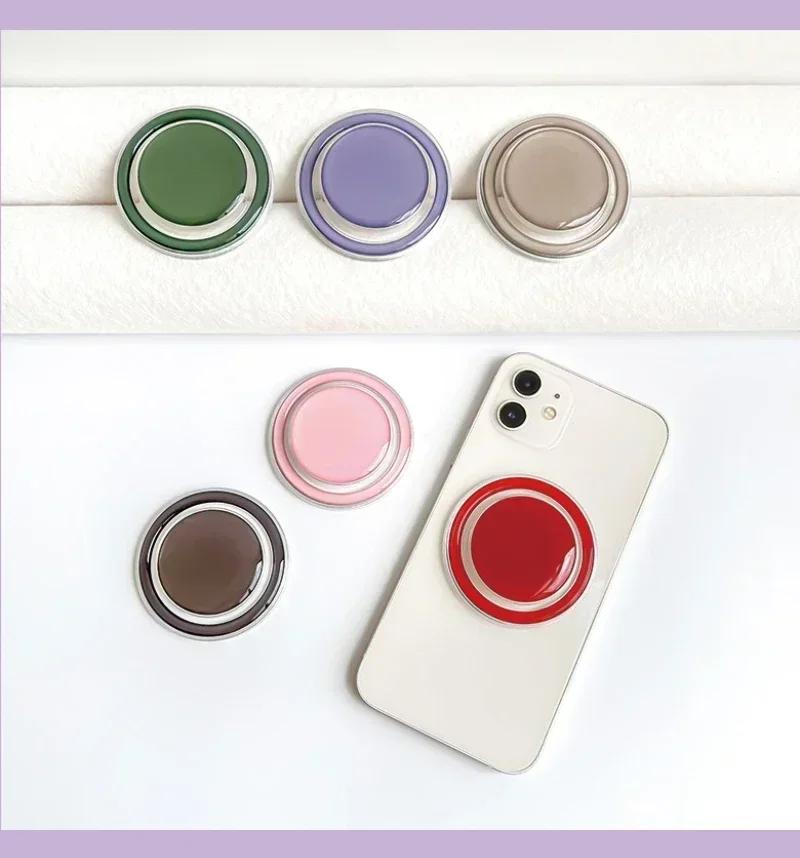 Magnetic Folding Mobile Phone Grip Holder Socket Pocket Support for IPhone Samsung Mac Safe Ring Finger Expanding Stand posocket