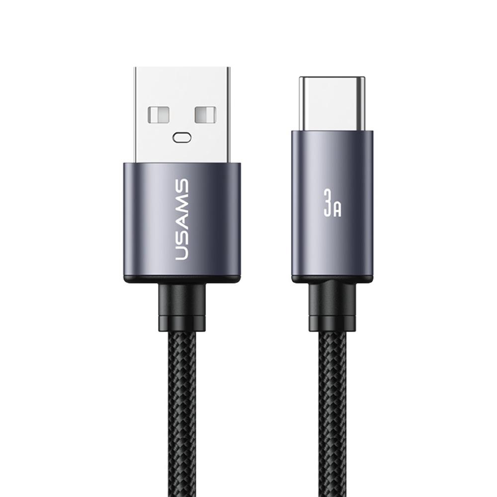 USAMS SJ767 U91 Type-C Cable 3A Fast Charging Data Cable 1m/18W Quick Charge Aluminum Alloy