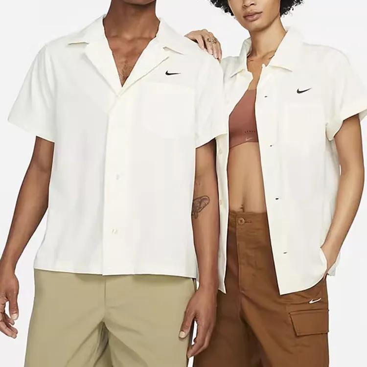 Nike SB Men's Logo Short-Sleeve Bowling Shirt White (Unisex) Shirts DV9074 113