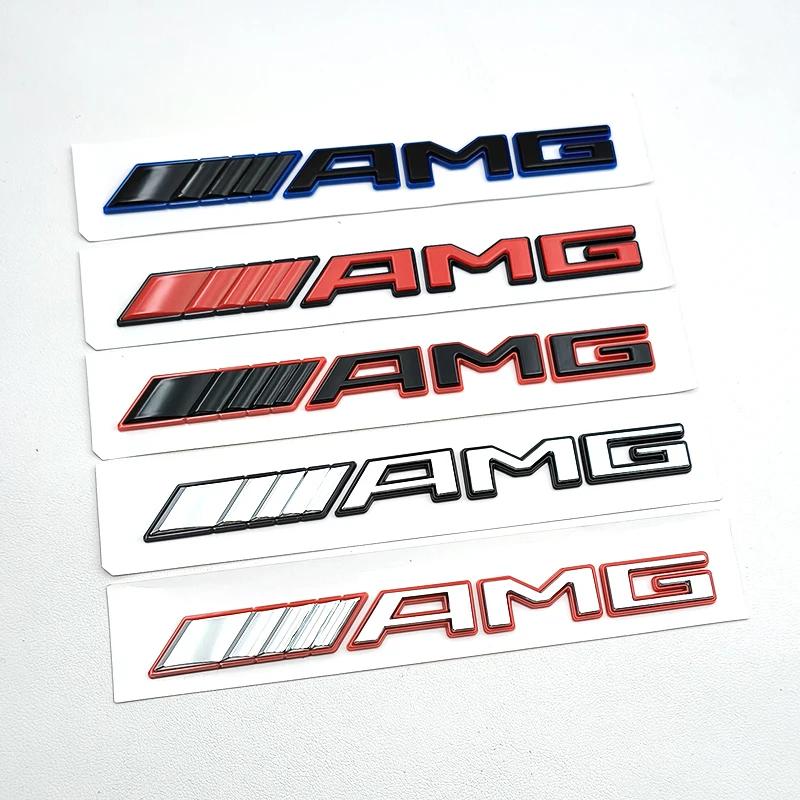 New 3D ABS Logo AMG Emblem Letters Sticker Car Badge for Mercedes Benz Brabus A B C E S CLA CLS GLC GLE GLS G Class Accessories