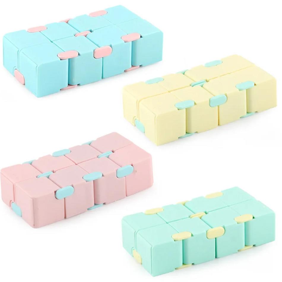 Magic Puzzle Cube Anti-Stress Relief Toy for Adults & Children Sensory Funny Infinite Flip Special Needs Xmas Gift