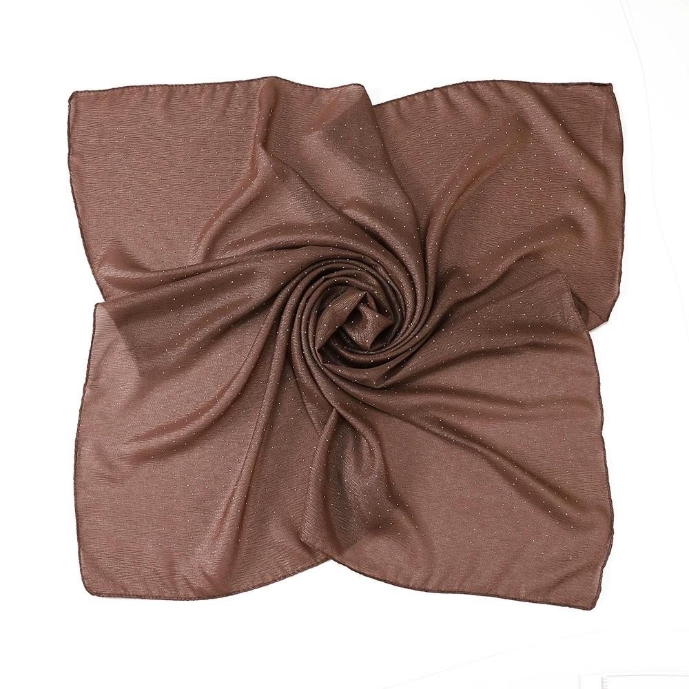 Women Malaysian Square Scarves Foulards Female Bandana Lady Hijabs 90CM