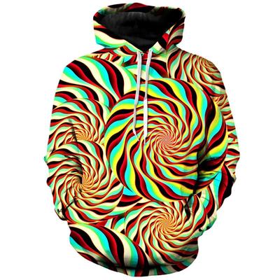 Fashion New Whirlpool Pattern Men's Hooded Sweatshirt 3D Printed Color Sports Shirt Stree Men's And Women's Super Large Hoodies
