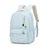 Large Capacity Student Schoolbag Women's Solid Color Backpack Multi-compartment Travel Backpack