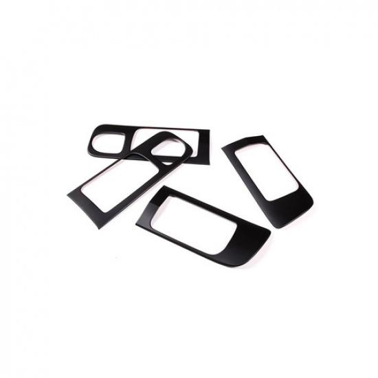 4PCS For Toyot@ Tundra 2014- Matte Black Car Door Handle Frame Trim Cover