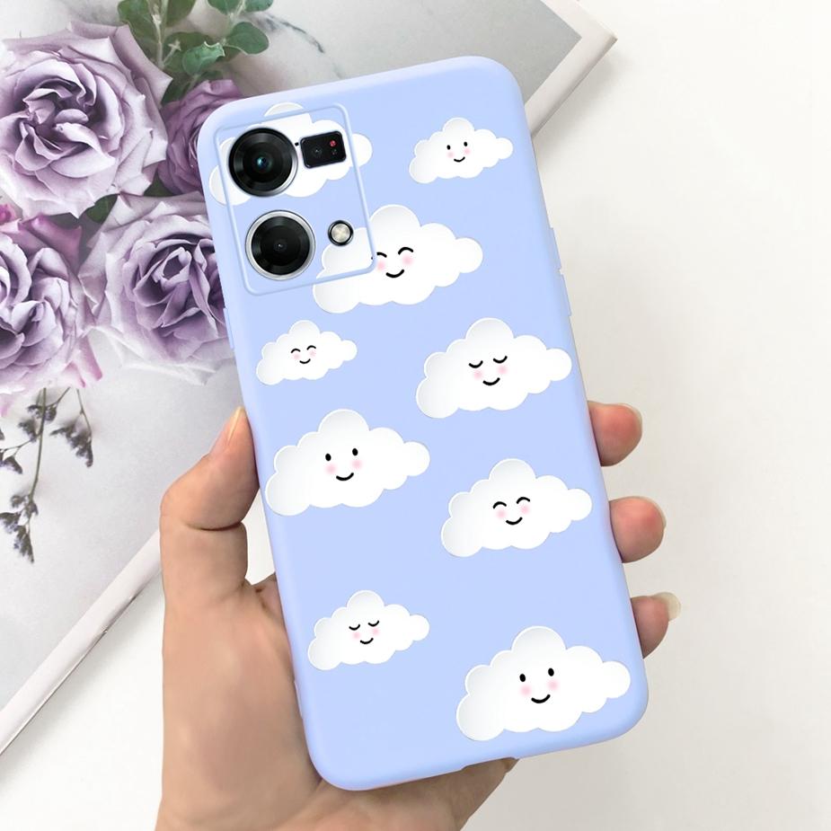 For Oppo Reno7 4G Case Oppo F21 Pro CPH2363 Stylish Candy Painted Cover Soft Silicone Phone Case For Oppo Reno 7 F21Pro 4G Shell