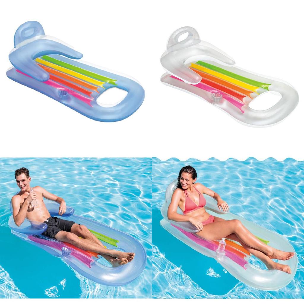 Inflatable Water Float With Pvc Material For Beach And Pool Relaxing And Sunbathing