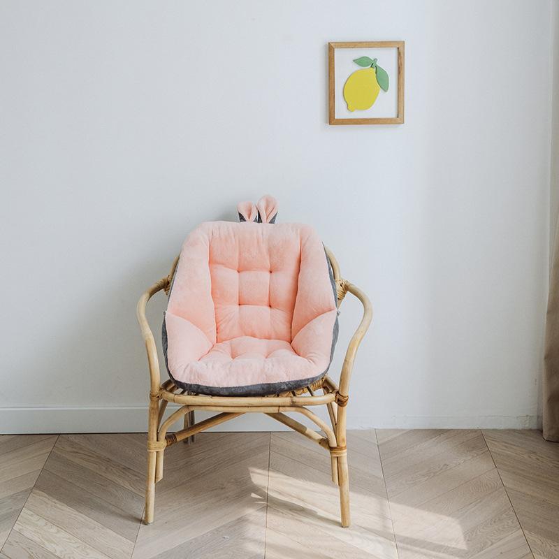 1 шт Подушка в форме кроличьего уха спинка офисного сиденья утолщенная плюшевая подушка для сиденья супермягкое украшение подушка для сиденья HomeTushGuard Purple Pink 1980₽