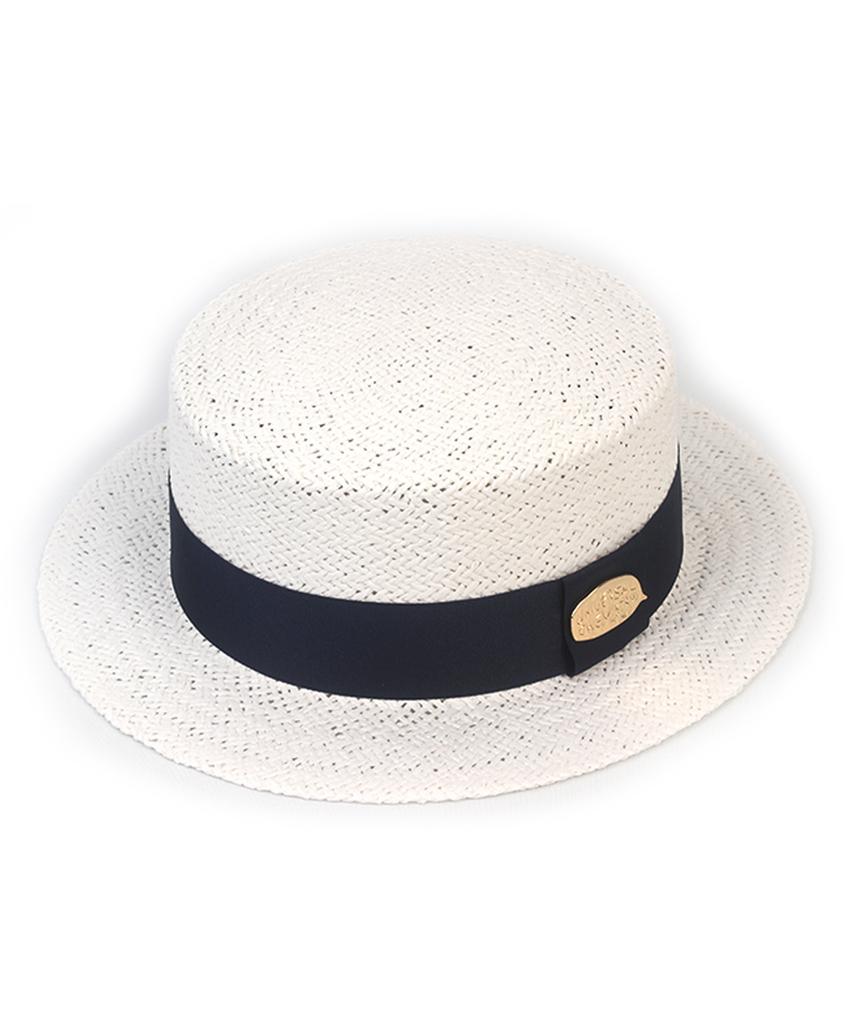 NEIB Line White Short Panama Hat