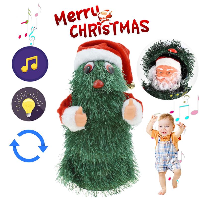

Санта Рождество Клаус Елка Музыкальная игрушка Танцующая Поющая Вращающаяся Детские подарки Рождество