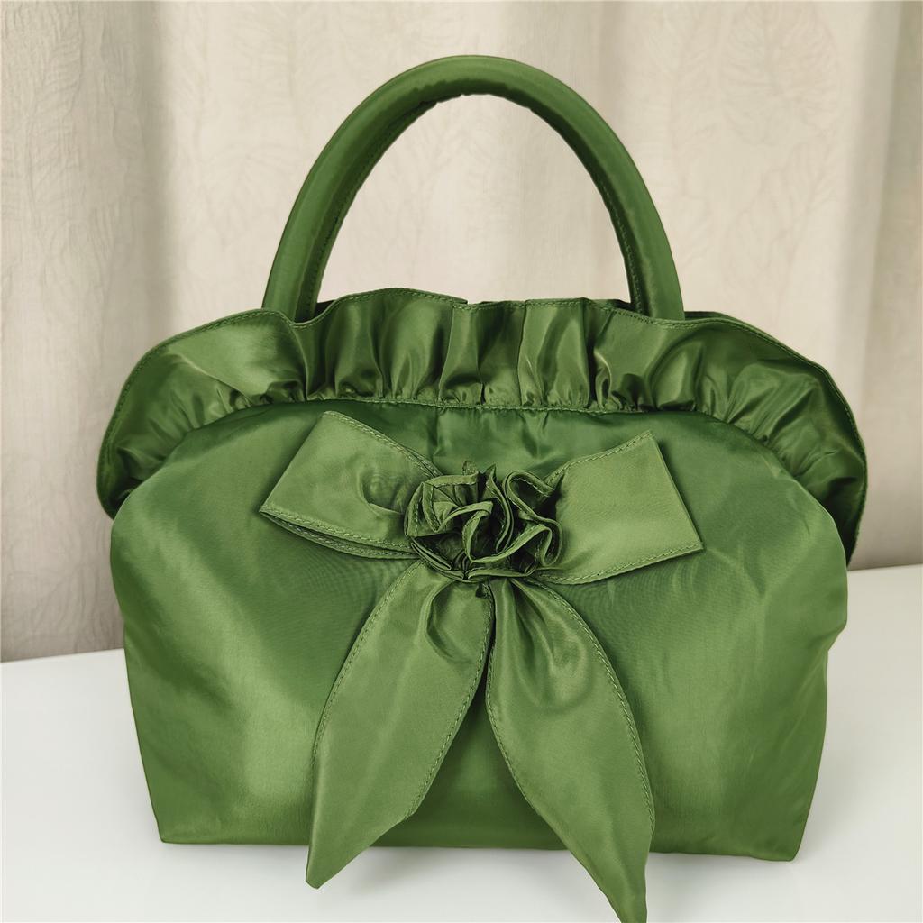 Large handbag Hanfu women's bag sweet flower wedding gift handbag boutique Lolita bow women's bag