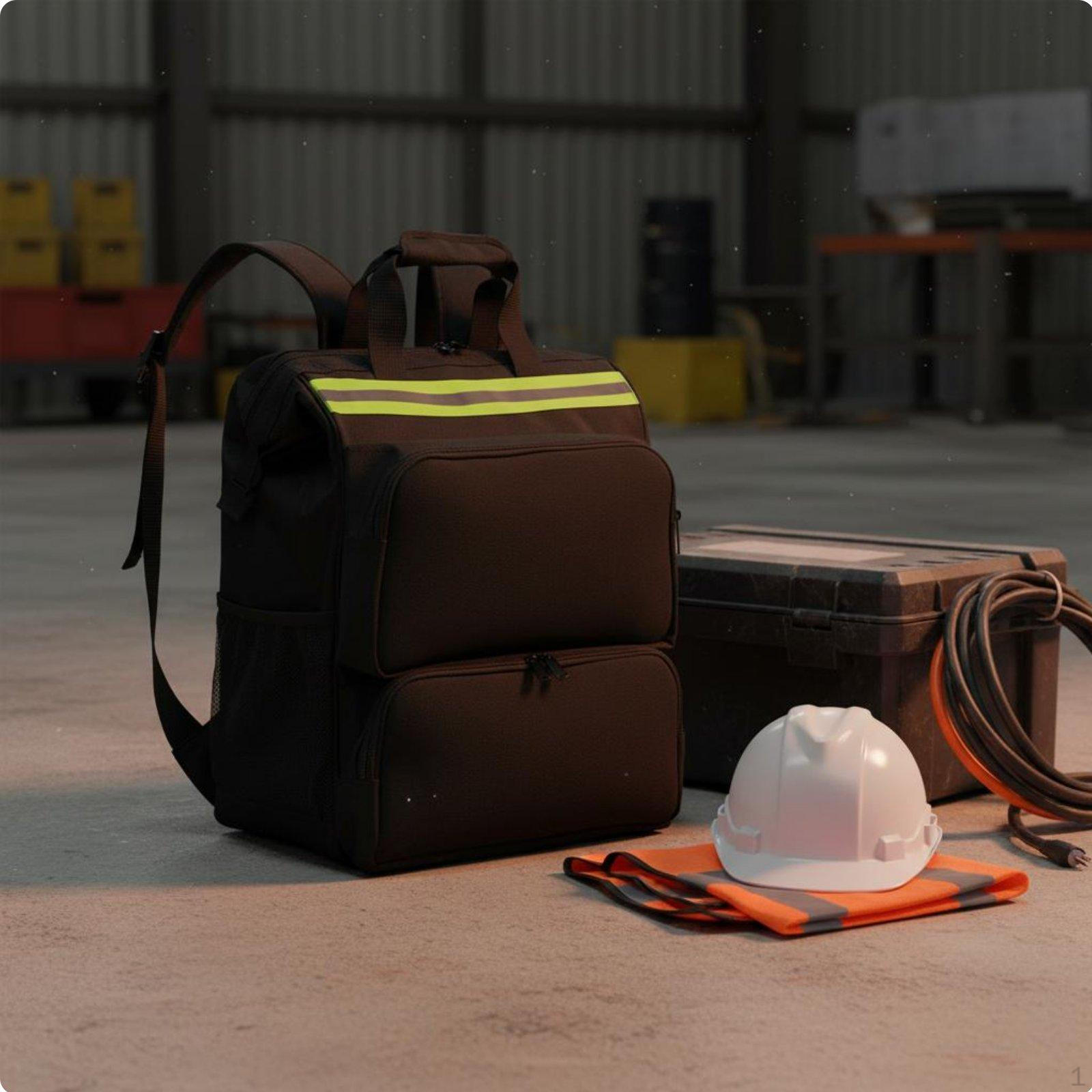 Canvas Repairman Tool Bag WearResistant HeavyDuty Backpack Large Capacity MultiCompartment