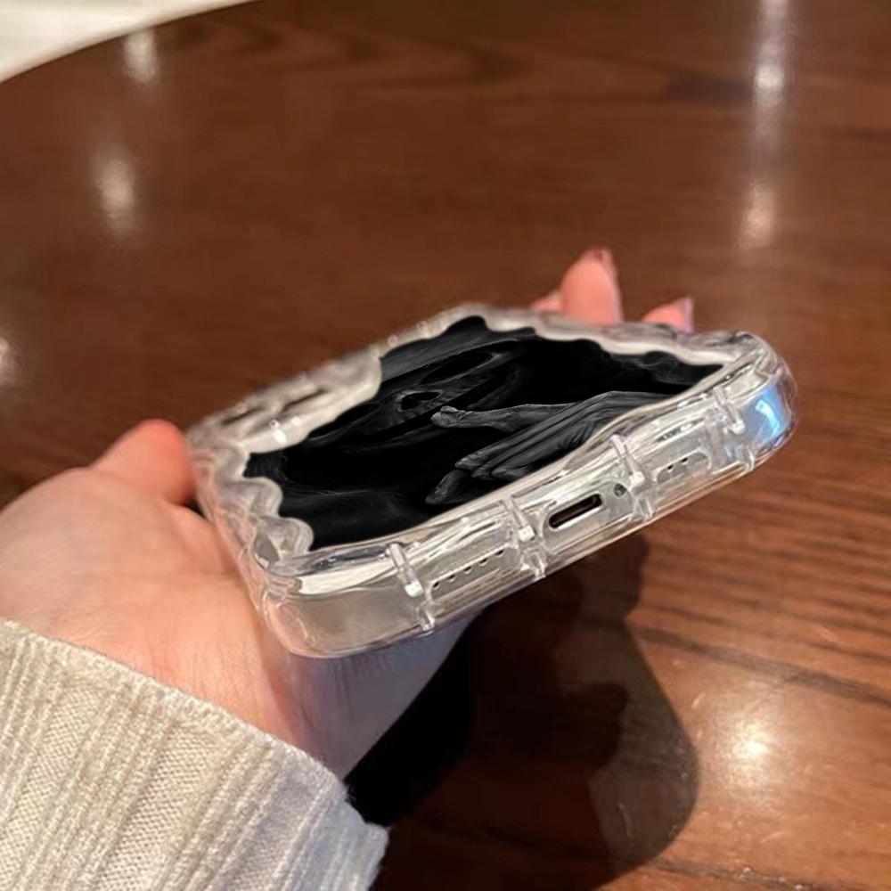 LZ13 Death Prayer Grim Reaper Skull Clear Soft Wave Phone Cases for iPhone 15 13 Pro Max 12 mini 14 8 Plus XS Max XR 6 Protection Back Cover